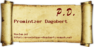 Promintzer Dagobert névjegykártya